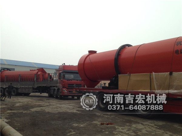 褐煤烘干機發往山西